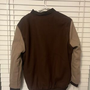 Brand new(with tags) Men's Brown Stone Falcon  Brown Varsity jacket